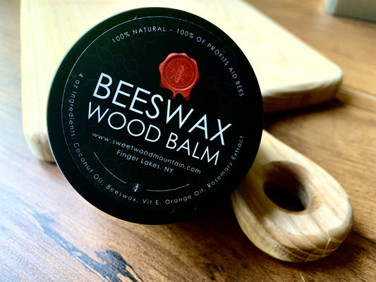 BEESWAX WOOD BALM, All-Natural Premium Conditioner (Hint: it’s just as good on leather)