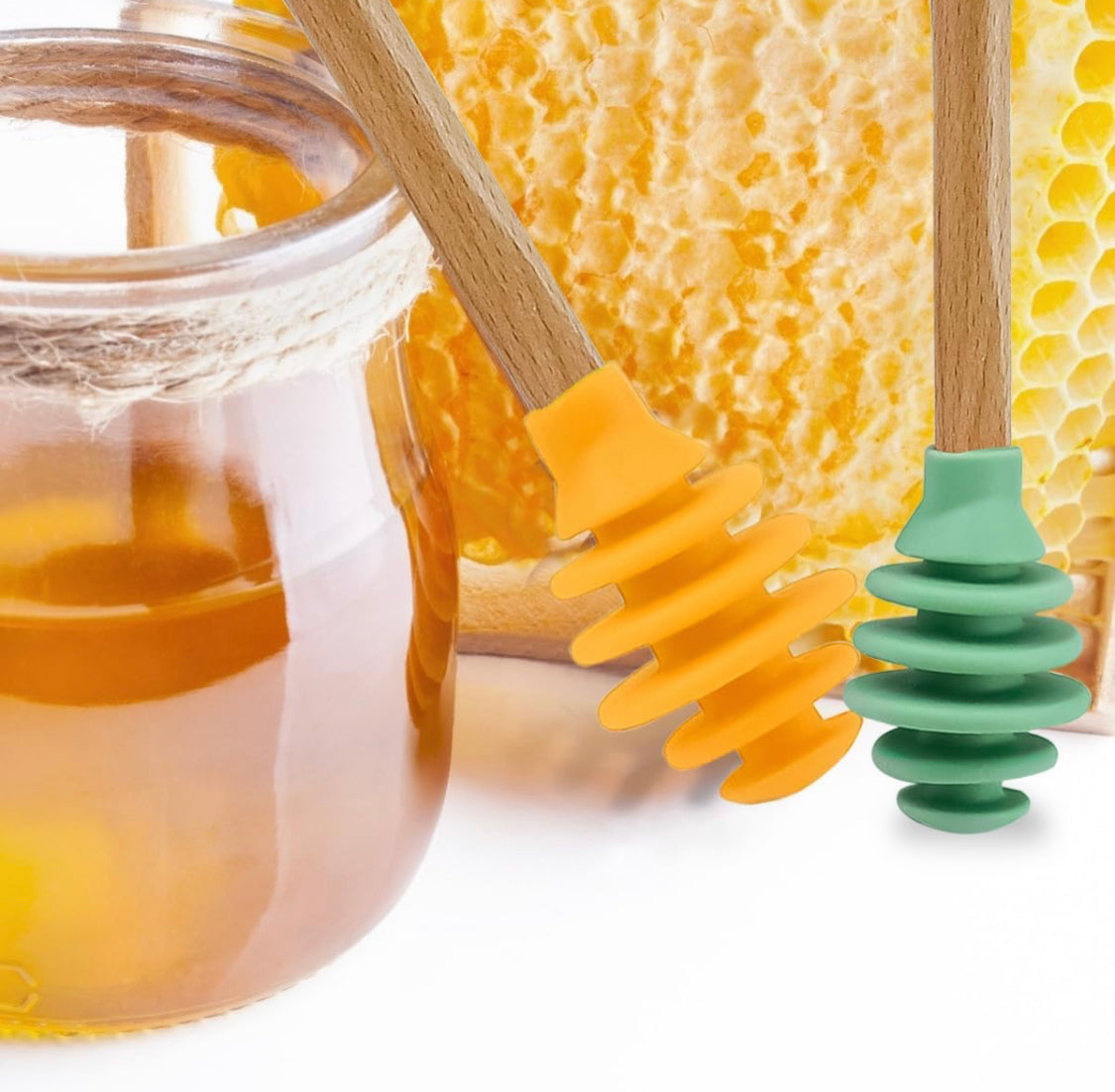 NEW: SILICONE HONEY DIPPERS